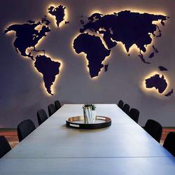 Металлическое панно «Карта мира»